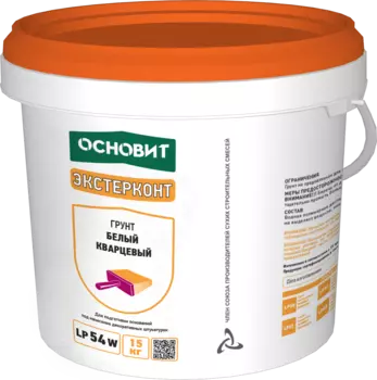 Основит Экстерконт LP54 W, 15 кг, Грунтовка кварцевая