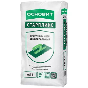 Основит Старпликс AC11, 25 кг, Клей для плитки