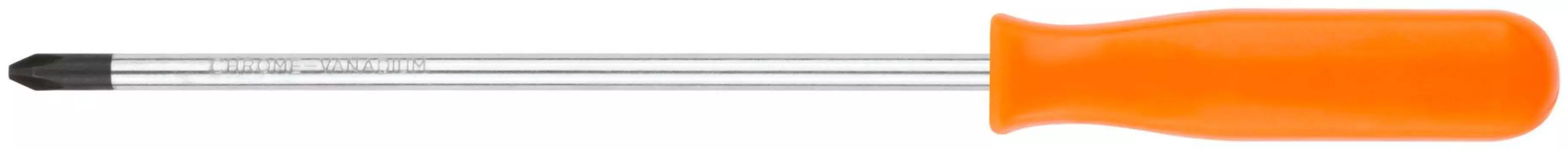 Отвертка эконом, crv сталь, пластиковая оранжевая ручка 6x150 мм рн2