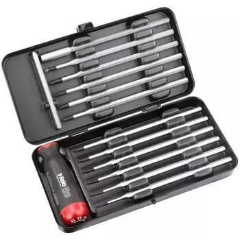 Отвертка c регулировкой крутящего момента Felo Nm 3.0-5.4 с набором насадок 12 шт в кейсе