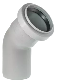 Отвод 50 мм 45, канализационный