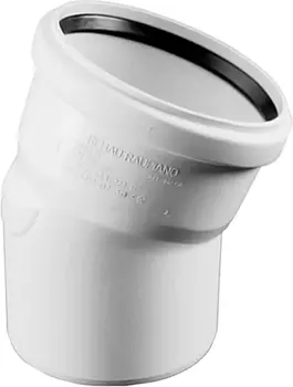 Отвод канализационный Rehau Raupiano Plus D40 мм угол 15 градусов