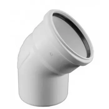 Отвод канализационный Rehau Raupiano Plus D50 мм угол 87 градусов