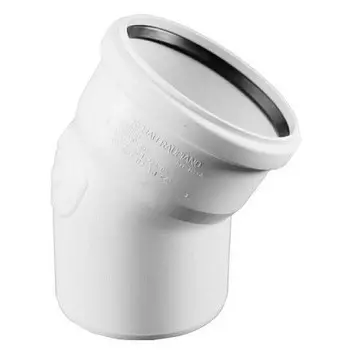 Отвод канализационный Rehau Raupiano RAU-PP Plus белый 67°, 110 мм