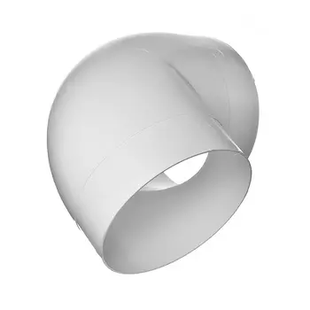 Отвод круглый для вентиляционных труб 100 мм, угол 90°