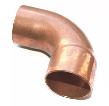 Отвод медный однораструбный под пайку угол 90 градусов