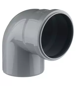 Отвод Ostendorf d110 мм 87 градусов пластиковый для внутренней канализации