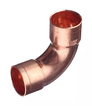 Отвод 2-раструбный Viega пайка медь 22х90 мм