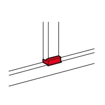 Отвод плоский для односекционных кабель-каналов DLP 50х105