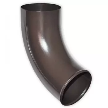 Отвод трубы Aquasystem D125/90 мм RAL 8017 коричневый