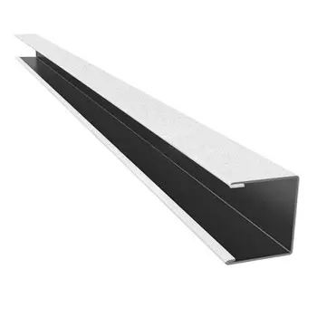 П-профиль алюминиевый Cesal Стандарт C01 жемчужно-белый 3 м