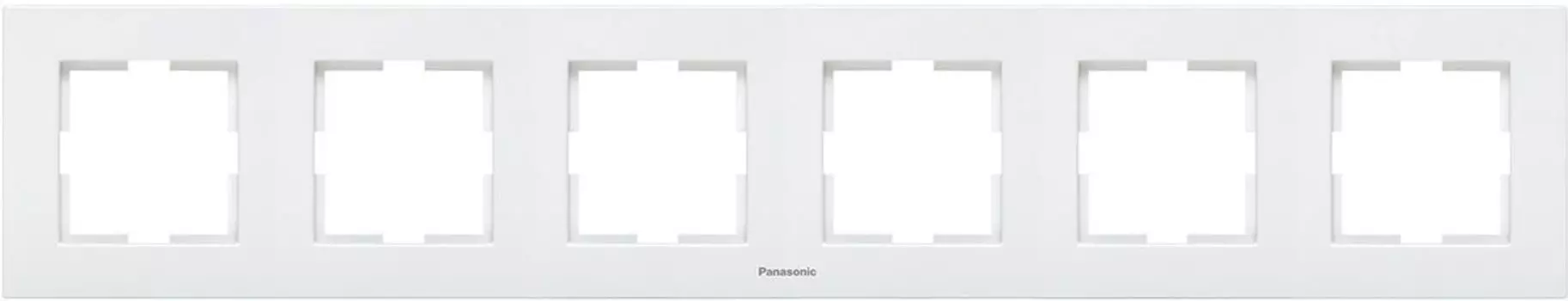 Panasonic Karre Plus, рамка шестиместная горизонтальная белая
