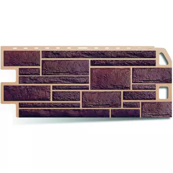 Панель фасадная Альта-профиль фактура камень цвет жженый