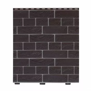 Панель фасадная Доломит Кирпич Славянка коричневый, 1850х210 мм