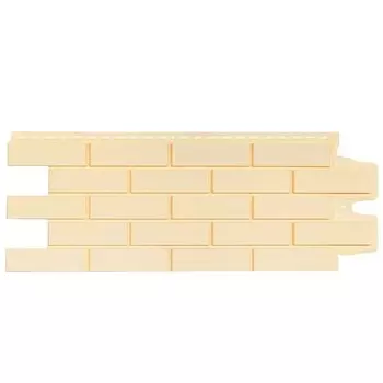 Панель фасадная Grand Line Клинкерный кирпич бежевая 1105х417 мм