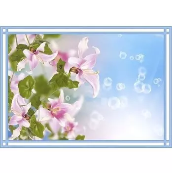 Панель потолочная ПВХ Novita 3D Лилейник 2000х250 мм 8 шт