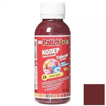 Паста универсальная колеровочная слива ST-28, "Стандарт", 100мл, "Palizh"