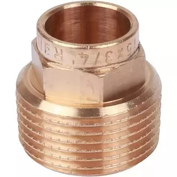 Переходник для медных труб Sanha 4243G ВП-НР 18х1/2 дюйма бронза под пайку