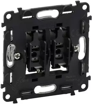 Переключатель накладной LeGrand Valena In'matic 752028 двухклавишный серый