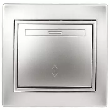 Переключатель одноклавишный Intro Plano 1-103-03 алюминий