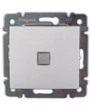 Переключатель одноклавишный с подсветкой LeGrand Valena 774426 белый