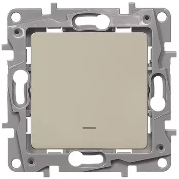 Переключатель встраиваемый LeGrand Etika 672315 одноклавишный с индикатором слоновая кость