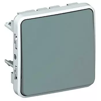 Переключатель встраиваемый LeGrand Plexo 069511 одноклавишный серый