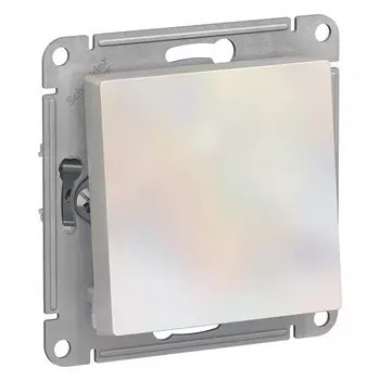 Переключатель встраиваемый Schneider Electric AtlasDesign ATN000461 одноклавишный жемчуг