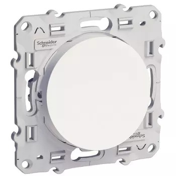 Переключатель встраиваемый Schneider Electric Odace S52R203 одноклавишный белый с индикатором