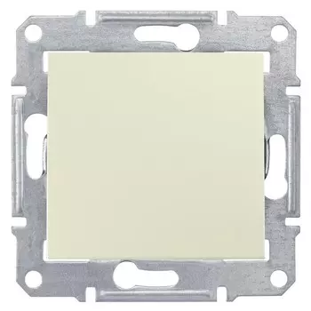 Переключатель встраиваемый Schneider Electric Sedna SDN0400147 проходной одноклавишный бежевый