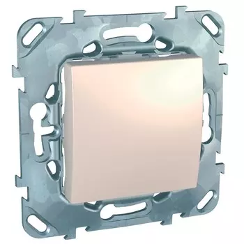 Переключатель встраиваемый Schneider Electric Unica MGU5.203.25ZD одноклавишный бежевый