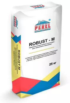 Perel Robust-M, 25 кг, Штукатурка известково-цементная