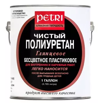 Petri Diamond Hard, 1 л, Лак для дерева