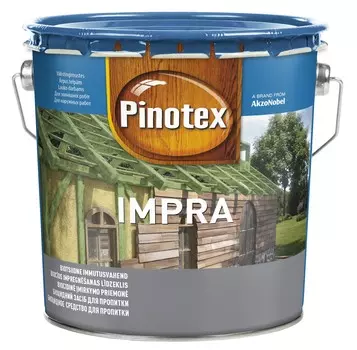 Pinotex Impra, 2.7 л, Грунт-пропитка по дереву акриловая