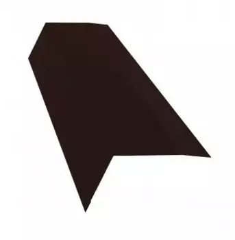 Планка карнизная Grand Line Satin 0.5 мм шоколад 100х65 мм