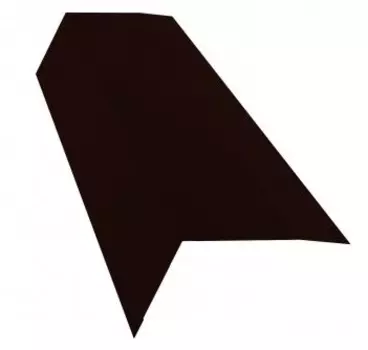 Планка карнизная Grand Line Satin с пленкой RR 32 темно-коричневая 100х65 мм