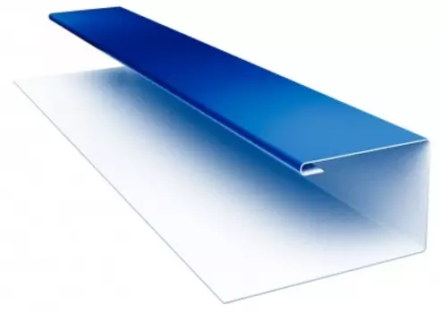 Планка П-образная Grand Line 0.5 мм RAL 5005 сигнальный синий 2 м