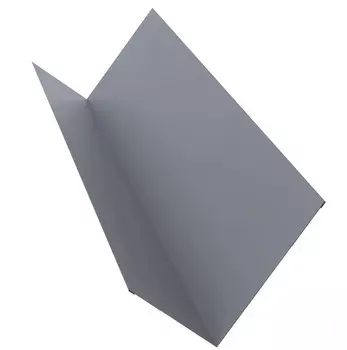 Планка примыкания Grand Line Pe Ral 9006 250х150 мм резка