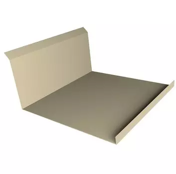 Планка примыкания нижняя Grand Line Pe Ral 1015 260х122 мм резка