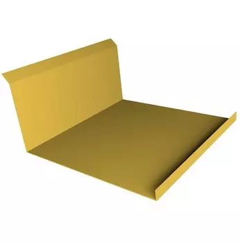 Планка примыкания нижняя Grand Line Pe Ral 1018 260х122 мм резка