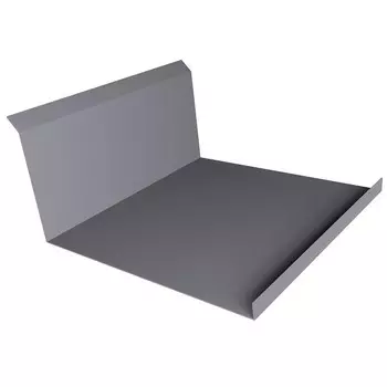 Планка примыкания нижняя Grand Line Pe Ral 7004 260х122 мм резка