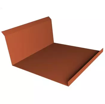 Планка примыкания нижняя Grand Line Pe Ral 8004 260х122 мм резка