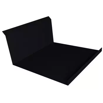 Планка примыкания нижняя Grand Line Pe Ral 9004 260х122 мм резка