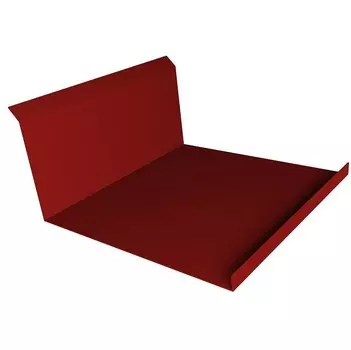 Планка примыкания нижняя Grand Line Velur20 Ral 3011 260х122 мм резка