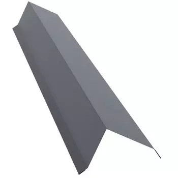 Планка торцевая Grand Line Pe Ral 9006 100х80 мм резка