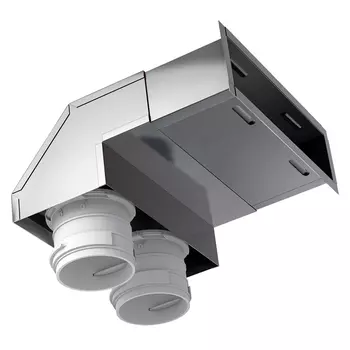 Пленум настенный BlauFast RPWB круглый на два выхода D67 мм 200х55/75х2 M