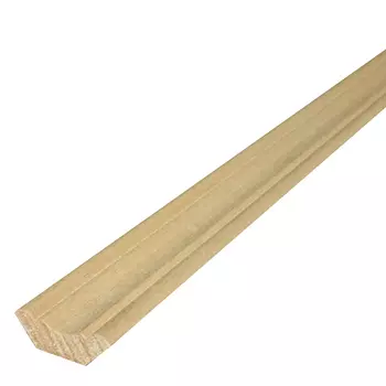 Плинтус 45 мм, 3 м, напольный из липы
