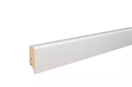 Плинтус Barlinek Elite шпон P70 белый 2200х70х16 мм