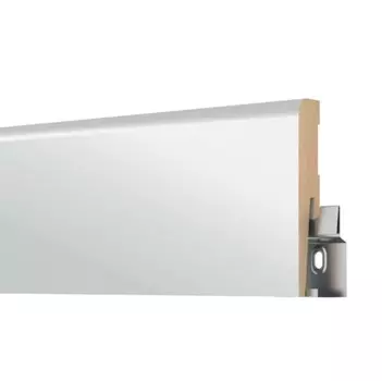 Плинтус МДФ Arbiton Cavare ML0801W белый 2420х80х16 мм