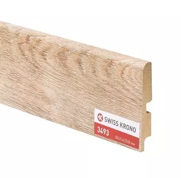 Плинтус МДФ Kronopol P85 3493 safron oak 2500х85х16 мм